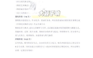 舞蹈考研备考重点有哪些？