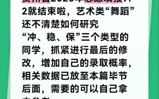 舞蹈艺术生如何填报自愿