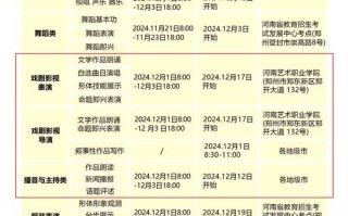 河南2025艺考日程何时公布？