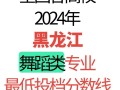 2025黑龙江舞蹈分数线是多少？