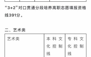 2025文科舞蹈分数线