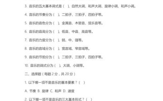 2025音乐基础考试考什么？