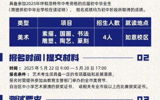 2025年呼市中考艺考