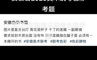 2025安徽美术统考考什么？
