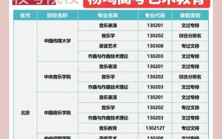 高考音乐生报考院校有哪些选择？