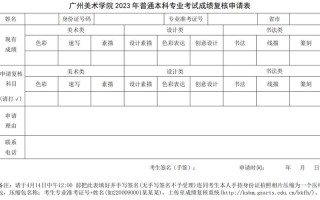 广州美院校考成绩何时可查？