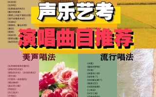高中艺考声乐女声歌曲选什么合适？