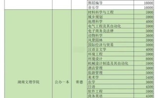 湖南音乐学院学费标准是多少？