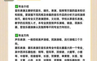 音乐表演专业具体有哪些细分方向？