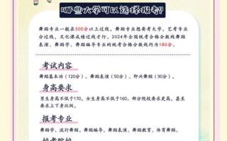 舞蹈艺考有哪些专业可选？