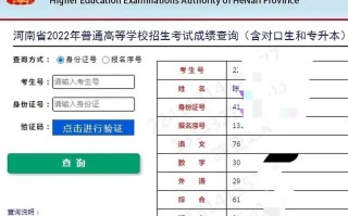 河南六市联考成绩何时可查？