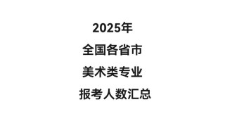 2025美术艺考总人数将达多少？