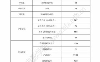 北京电影学院美术分数线多少？
