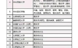 音乐专业招生大学有哪些？