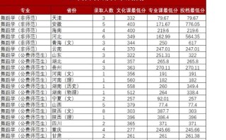 陕西省舞蹈联考分数标准