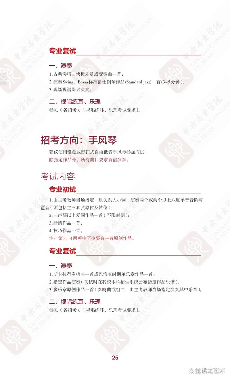 中央音乐学院附小2025招生有何新变化？-第3张图片-泰美艺术培训