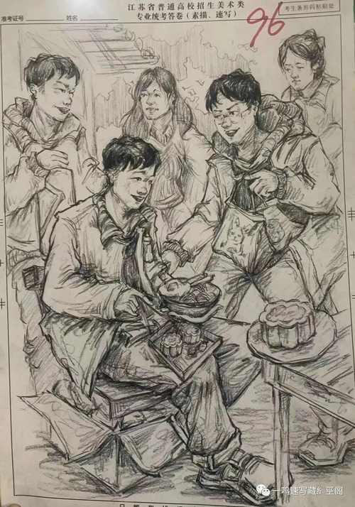 速写联考及格shijuan-第3张图片-泰美艺术培训