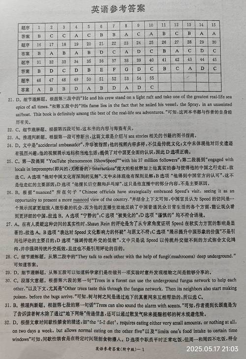 2025湖南六校联考英语-第3张图片-泰美艺术培训