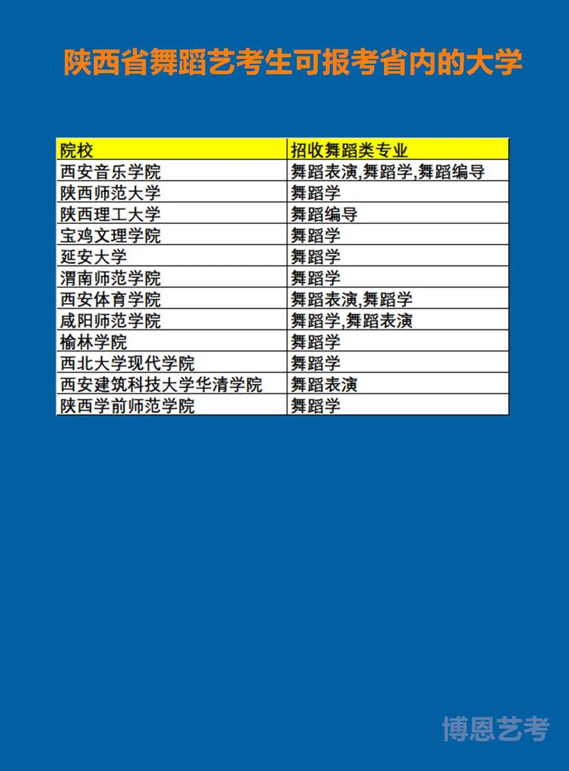 陕西哪些学校招舞蹈生？-第1张图片-泰美艺术培训