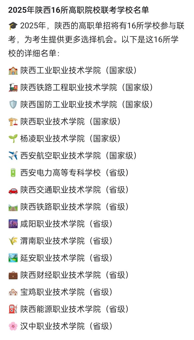 陕西单招联考院校有哪些？-第3张图片-泰美艺术培训