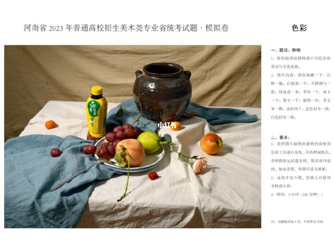 河南美术联考色彩考题是什么？-第3张图片-泰美艺术培训