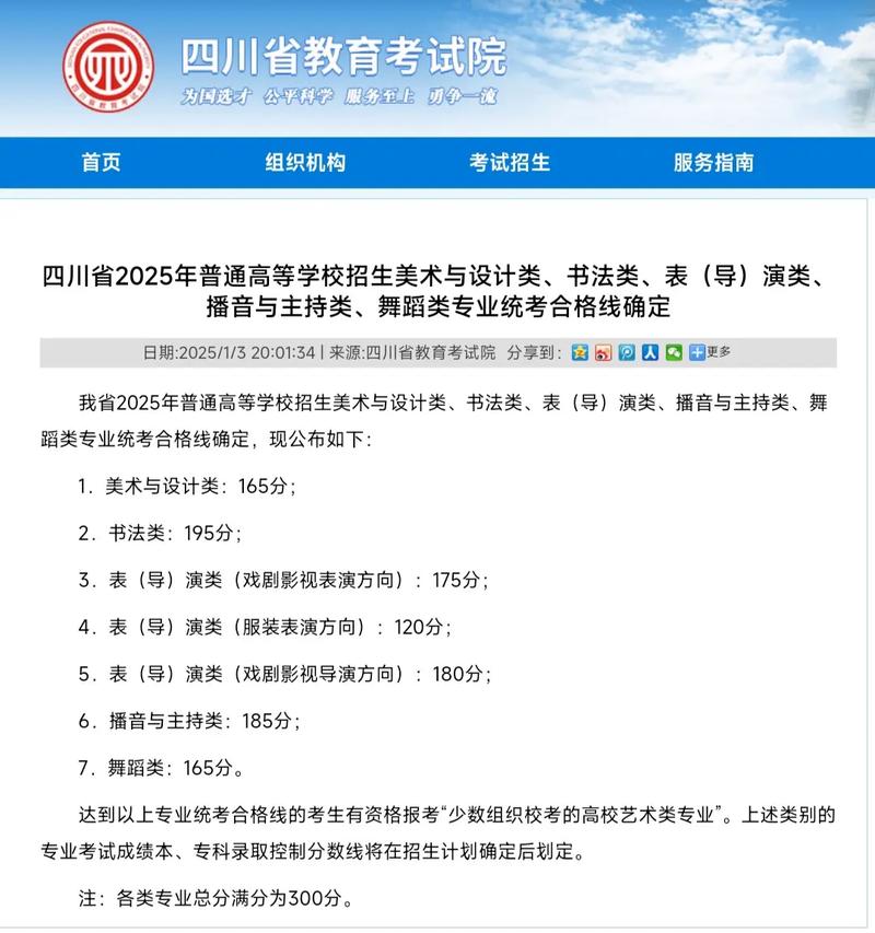 四川2025联考合格线是多少？-第1张图片-泰美艺术培训