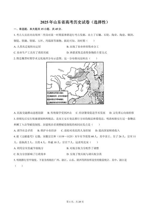 2025山东联考考题有何变化或重点？-第2张图片-泰美艺术培训