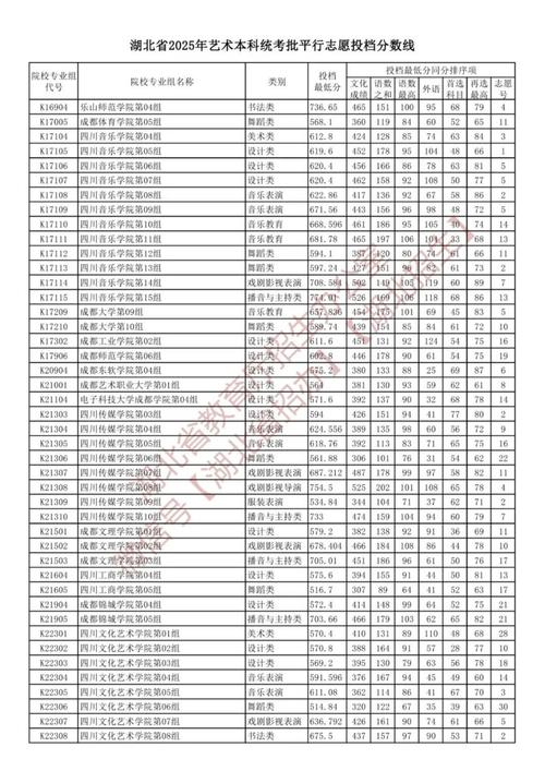 2025联考分数线湖北-第1张图片-泰美艺术培训