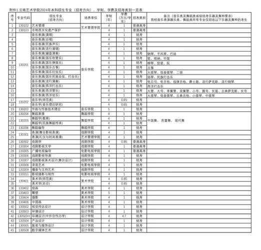 云南艺术学院舞蹈收分线-第2张图片-泰美艺术培训
