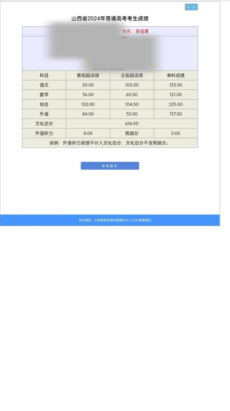 山西省联考成绩查询入口-第2张图片-泰美艺术培训