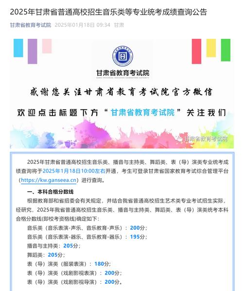 2025甘肃艺考联考线会是多少？-第2张图片-泰美艺术培训