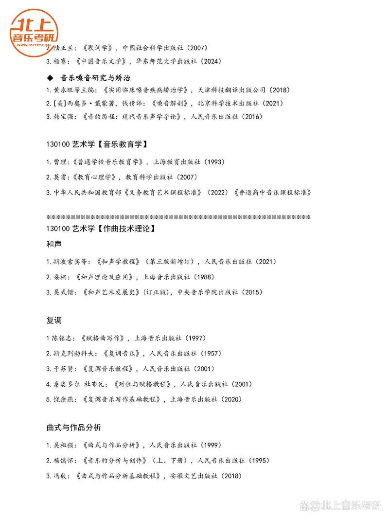 西安音乐学院专业目录有哪些专业？-第2张图片-泰美艺术培训