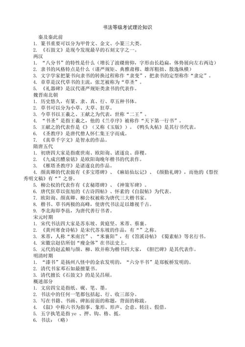 书法联考理论考什么内容？-第3张图片-泰美艺术培训