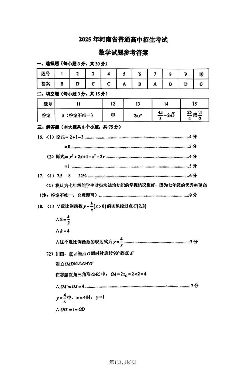 河南省联考考题2025-第1张图片-泰美艺术培训