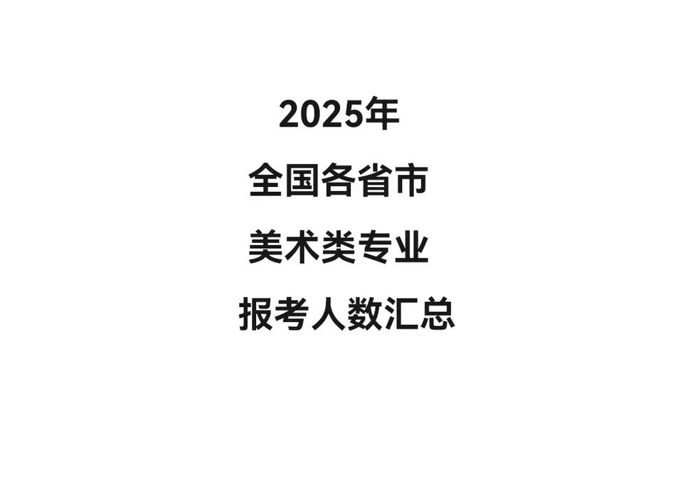 2025年全国艺考人数-第2张图片-泰美艺术培训