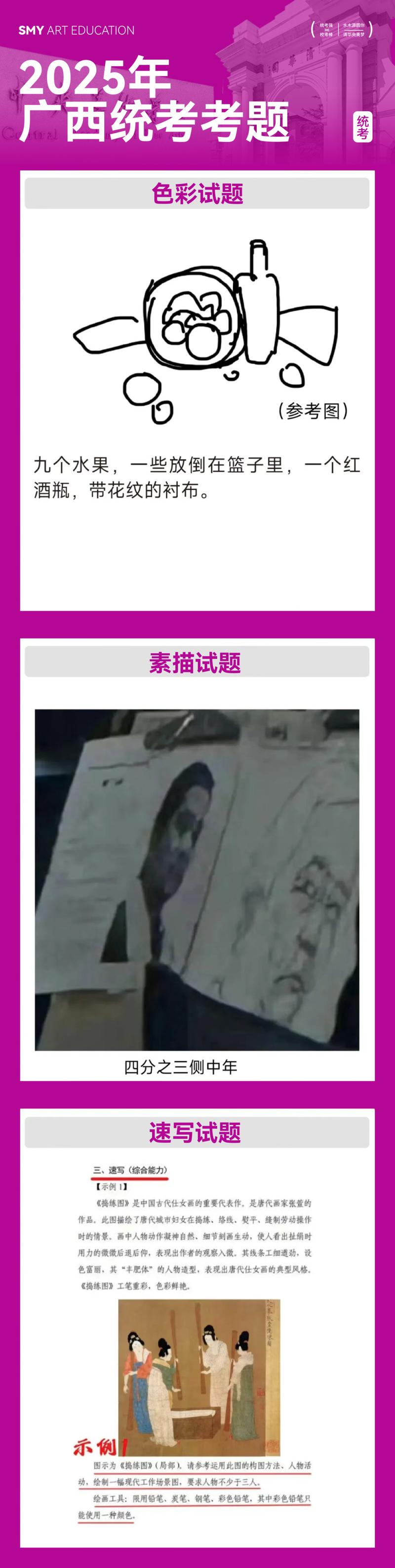 2025上海美术联考题考了什么内容？-第1张图片-泰美艺术培训