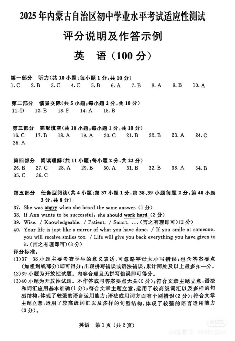 2025内蒙古联考真题及答案解析-第3张图片-泰美艺术培训