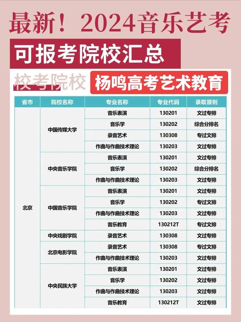 高考音乐生报考院校有哪些选择？-第1张图片-泰美艺术培训